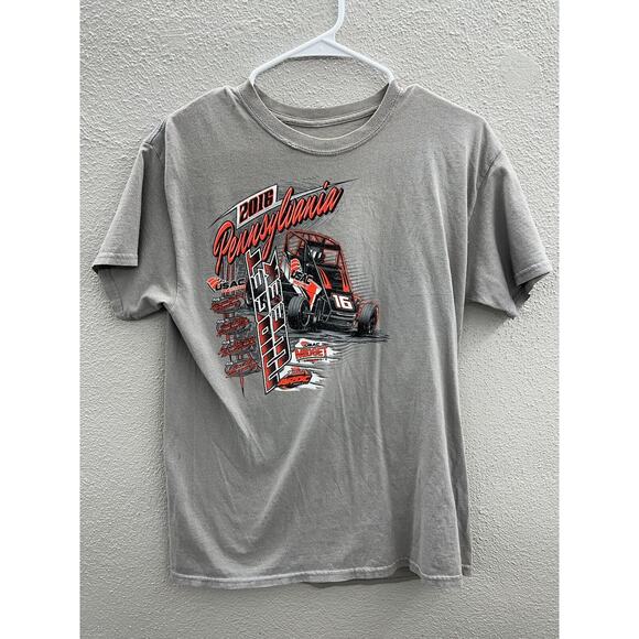 Pennsylvania Midget Week USAC Racing 2016 Graphic Short Sleeve T-Shirt - Picture 1 of 14
